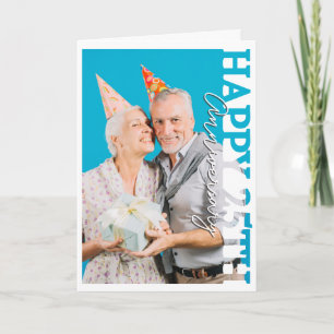 Agradecimiento Feliz 25º aniversario de bodas de plata tarjeta de