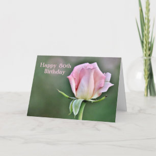 Agradecimiento Feliz 80.ª tarjeta de cumpleaños