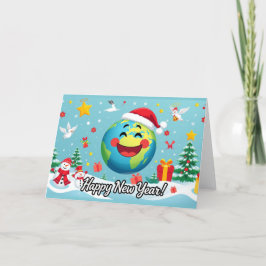 Agradecimiento Feliz Año Nuevo! Tarjeta de felicitación