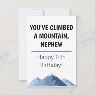 Agradecimiento Feliz cumpleaños, tarjeta de vejez para los sobrin
