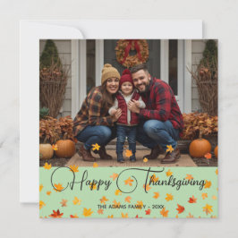 Agradecimiento Feliz Día de Acción de Gracias | tarjeta de foto d