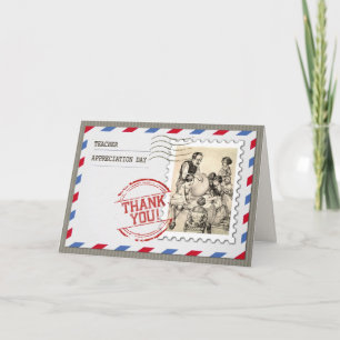 Agradecimiento Feliz Día de Apreciación del Profesor. Tarjeta de