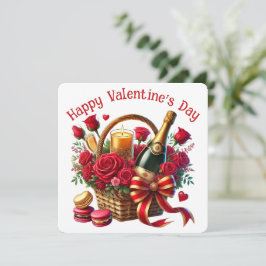 Agradecimiento Feliz día de San Valentín - Tarjeta del día de San