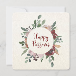 Agradecimiento Feliz feriado judío de Pascua con tarjeta de vacac