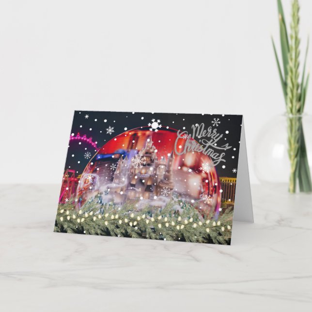 Agradecimiento Feliz Navidad desde la tarjeta de felicitación de  (Anverso)