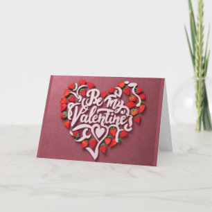 Agradecimiento Feliz papeleo de la tarjeta de corazón rosa de San