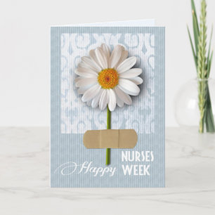 Agradecimiento Feliz Semana de las Enfermeras. Tarjeta de felicit
