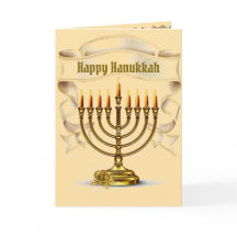 Feliz tarjeta de felicitación de Hanukkah