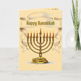 Agradecimiento Feliz tarjeta de felicitación de Hanukkah