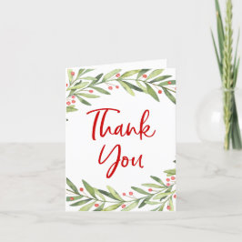 Agradecimiento Festividad Navidad Festividad Follado Tarjeta de a