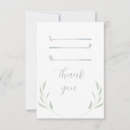 Agradecimiento Fiesta de cumpleaños de golf - Tarjeta de agradeci