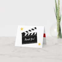 Fiesta de regalo Tema de película Gracias Tarjeta 