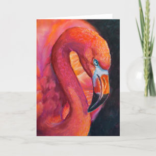 Agradecimiento Flamingo Cerrar tarjeta de saludo