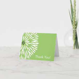 Agradecimiento Flor Blanca de Floración Negra con Tarjeta de Agra