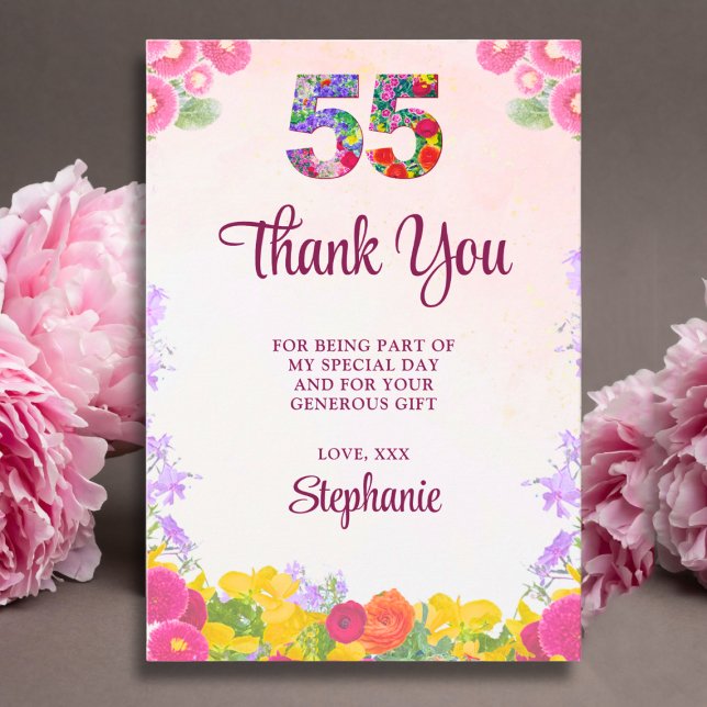 Agradecimiento floral por 55 cumpleaños - Floració (Subido por el creador)