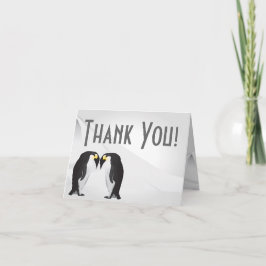 Agradecimiento Follada Gracias Mate de Pingüinos de Tarjeta para