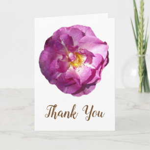 Agradecimiento Foto De Flor Rosa Rosa Rosada Gracias Tarjeta Boda