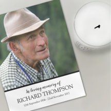 Foto de Funeral Gracias Tarjeta de Pedido de Servi