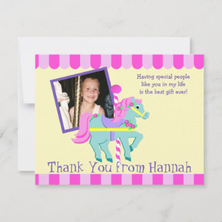 Agradecimiento Foto de Pony Pintada Gracias Tarjeta Llanta