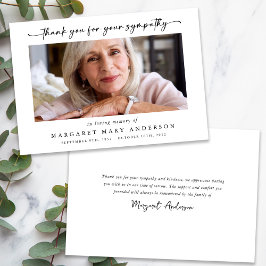 Agradecimiento Foto Funeral Gracias Por Su Tarjeta De Compasión