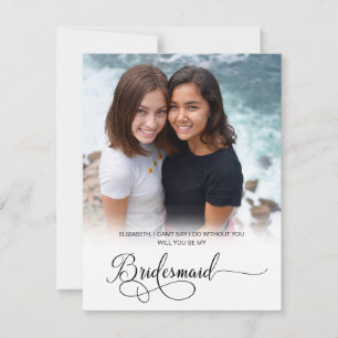 Agradecimiento Foto personalizada Serás mi tarjeta de novia