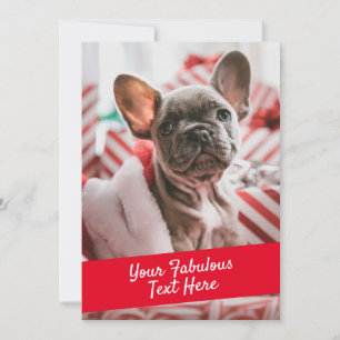 Agradecimiento Foto personalizada y tarjeta de texto con sobre