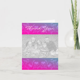 Agradecimiento Frontera floral personalizada Gracias tarjeta de f