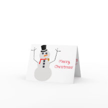 Frosty La Tarjeta De Navidades Snowman