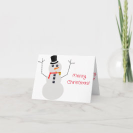 Agradecimiento Frosty La Tarjeta De Navidades Snowman