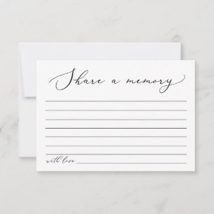 Agradecimiento Funeral Compartir una tarjeta de memoria Tarjeta d