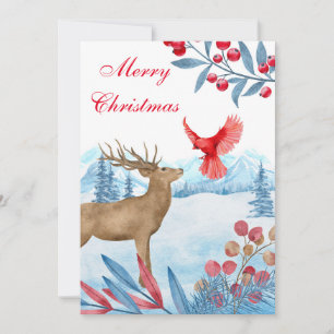 Agradecimiento Funny tarjeta de Navidad Merry