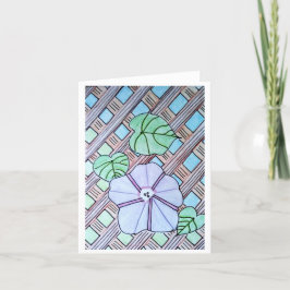 Agradecimiento Gloria de la mañana en una tarjeta de felicitación