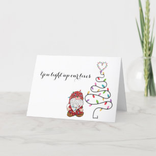 Agradecimiento Gnome, ilumina nuestra tarjeta de Navidades