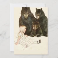 Goldilocks y la tarjeta de los tres osos