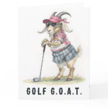 Golf G.O.A.T. - Gran tarjeta de golf