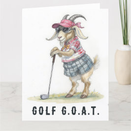 Agradecimiento Golf G.O.A.T. - Gran tarjeta de golf