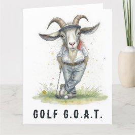 Agradecimiento Golf G.O.A.T. - Gran tarjeta de golf