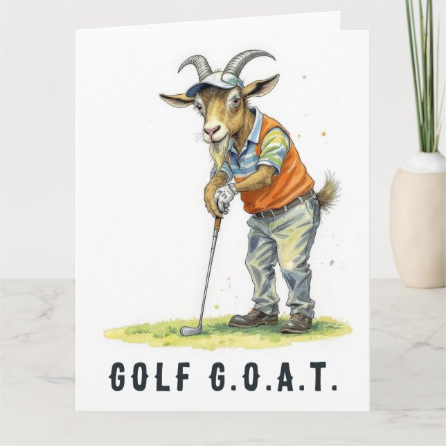 Agradecimiento Golf G.O.A.T. - Gran tarjeta de golf (Anverso)