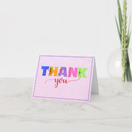 Agradecimiento Gracias Cartas Con Acento Floral Tarjeta De Agrade