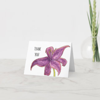 Agradecimiento Gracias desde la tarjeta de flores