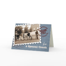 Gracias Entrenador. Tarjeta de Personalizado de de