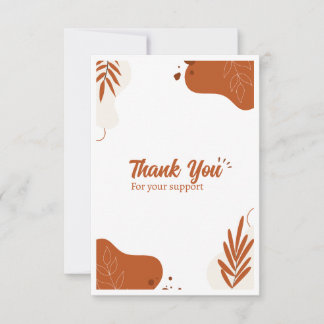 Agradecimiento Gracias por el diseño de personalizable de tarjeta
