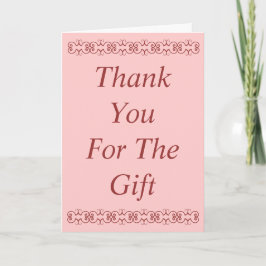 Agradecimiento Gracias por la tarjeta de regalo