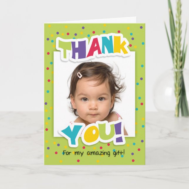 Agradecimiento Gracias Por Mi Increíble Tarjeta De Saludo De Rega (Anverso)