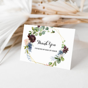 Agradecimiento Gracias por ser mi tarjeta de Boda donada de honor