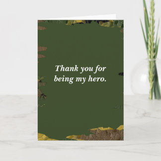 Agradecimiento Gracias por ser mi tarjeta de héroe