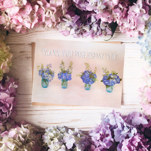 Agradecimiento Gracias Por Ser Tu Tarjeta De Amigo Blue Hydrangea