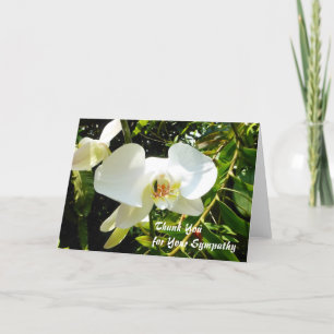 Agradecimiento Gracias por su tarjeta de condolencia - orquídea