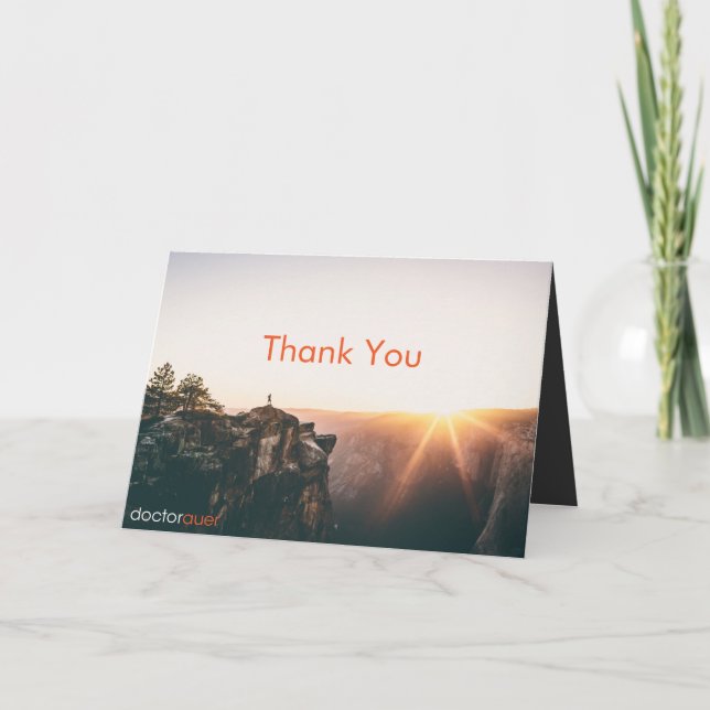 Agradecimiento Gracias por su tarjeta de referencia (Anverso)