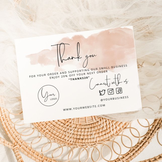 Agradecimiento Gracias por tu tarjeta de pedido. Tarjeta para peq (Subido por el creador)